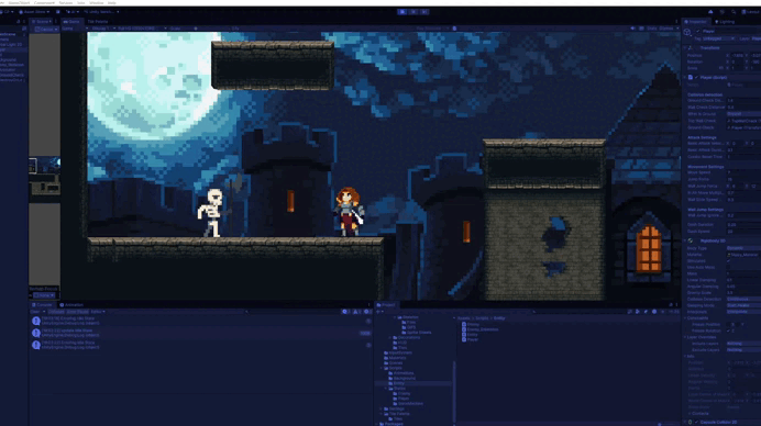 Enemy retreat behavior demo