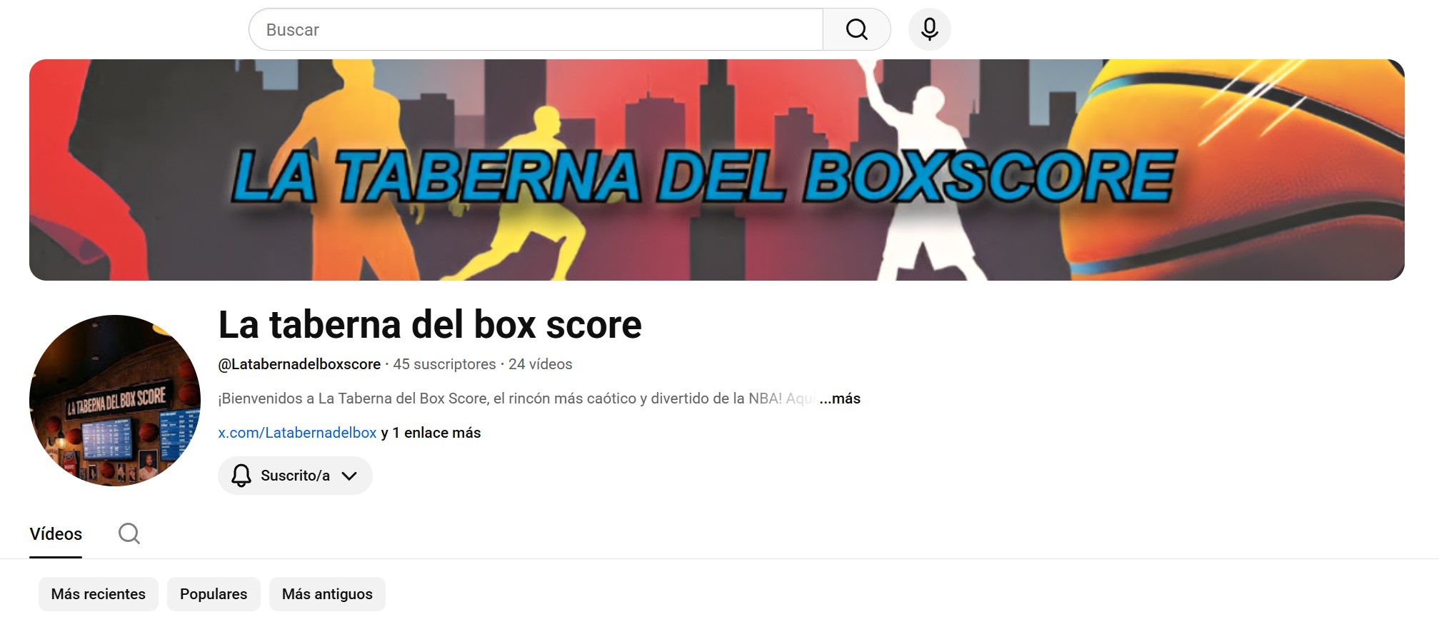 La Taberna del Boxscore — Canal de YouTube NBA