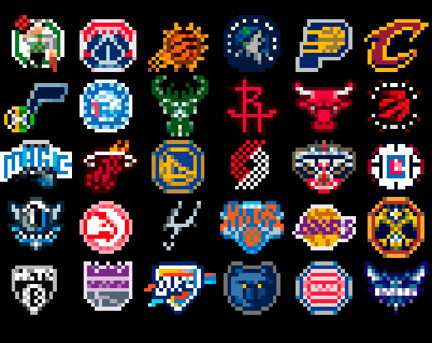 NBA Pixel Art
